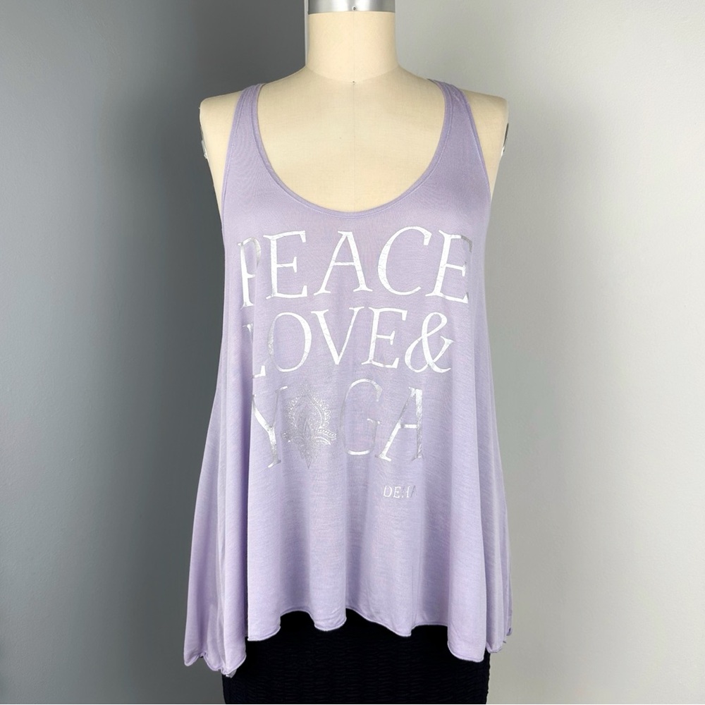 Deha Women's Harmonic Lightweight Viscose Yoga Tank Top Lavender Size M